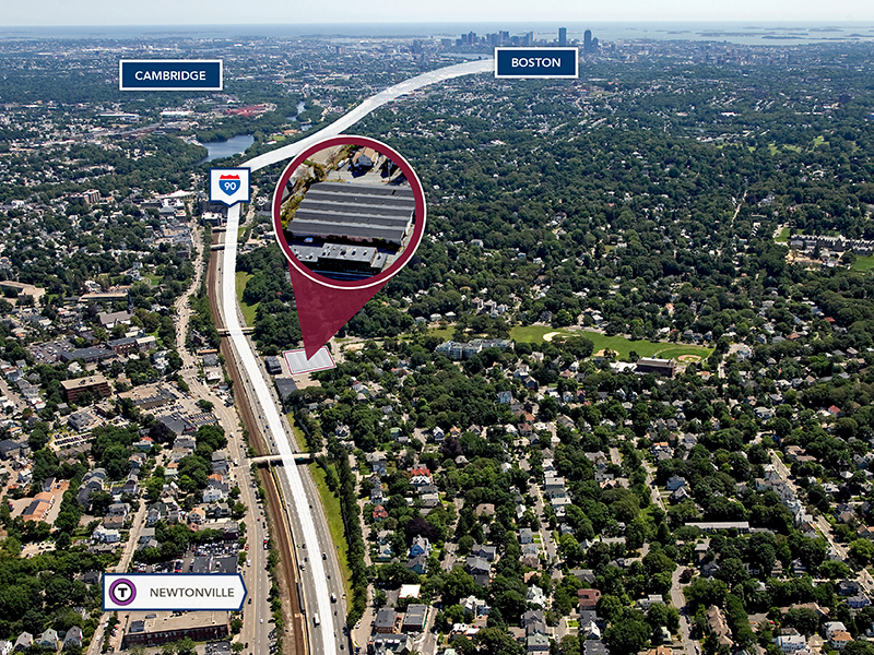 Aerial 281 Newtonville Ave