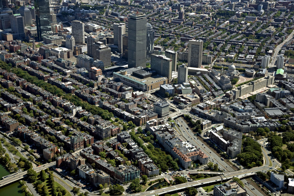Boston Walkable Real Estate Back Bay Aerial