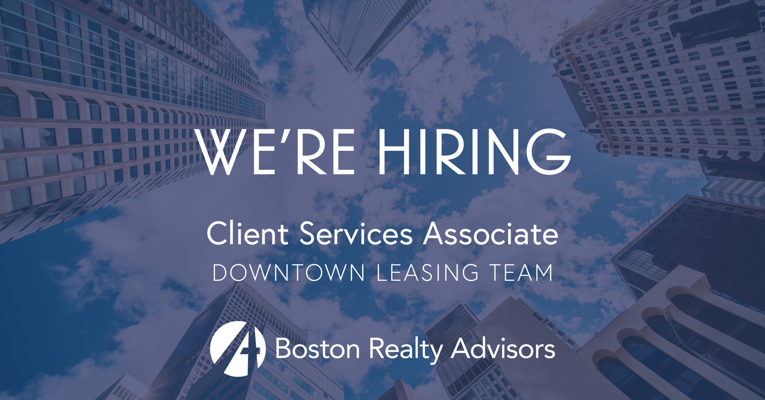 We re Hiring Client Services Associate Downtown Leasing Team 